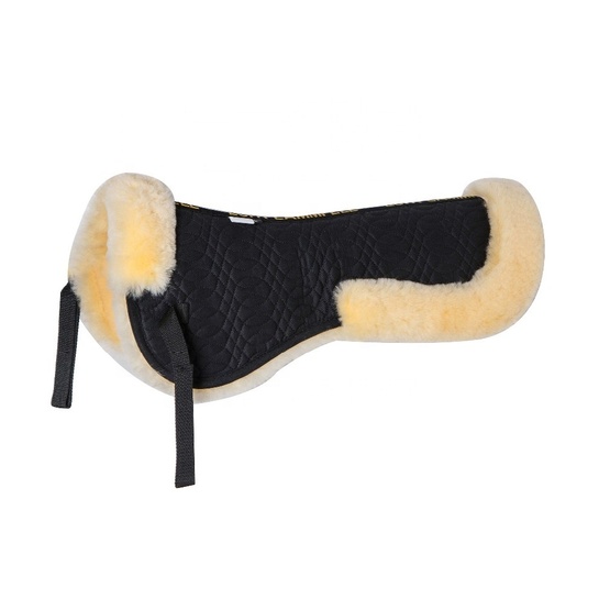 Sheepskin horse equestrian saddle pad