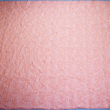 High Quality Orange Brocade Jacquard Fabric