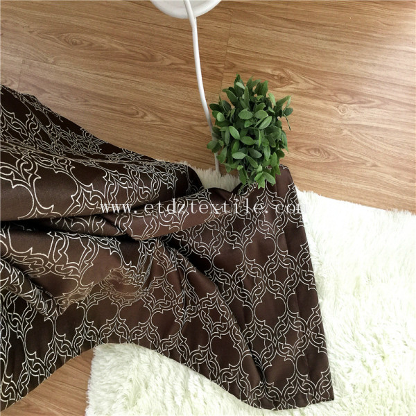 Elegant soft touch fabric curtain GF027-4