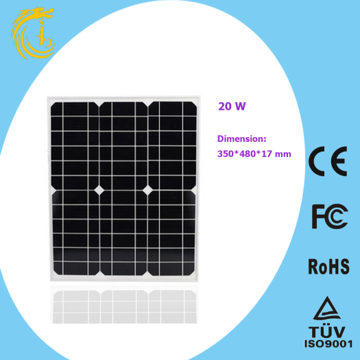 20w mini flexible monocrystalline silicon solar panel