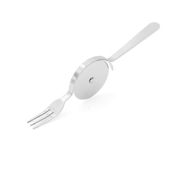 Garwin stainless steel pizza cutter with fork