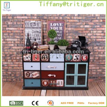 China factory Vintage Shabby classic Home Furniture Used Wooden Storage Cabinet