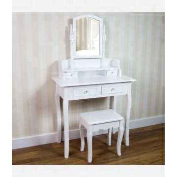 4 DRAWER DRESSING TABLE WITH STOOL