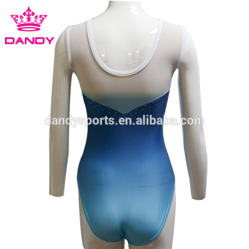 Blue Ombre Lycra Gymnastics Uniforms