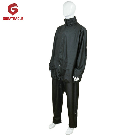 High quality PU rain coat suit