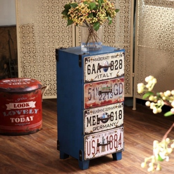Living room Industrial Style Decorative shabby wood cabinet