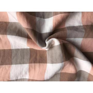 polyester yarn dyed check fabric for bedsheet