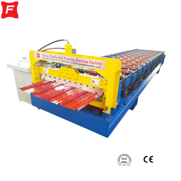 Hydraulic motor drive Roof Trapezoidal Roll Forming Machine