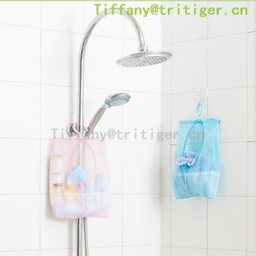 Hot Sale popular High Quality Bathroom Save Space Tub Shower Hanging Mesh Organizer colorful Hanging pockets organizer