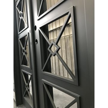 High Quality with Good Design Wrought Iron Door