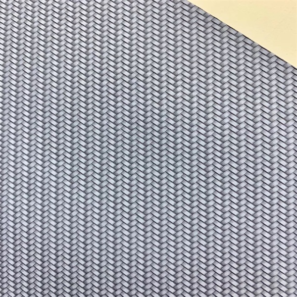 Hand Weave PU Artificial Faux Leather for Shoes