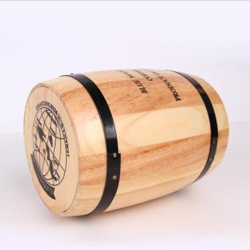 Custom Logo Pine Wood Color Small Coffee Barrels Coffee Keg