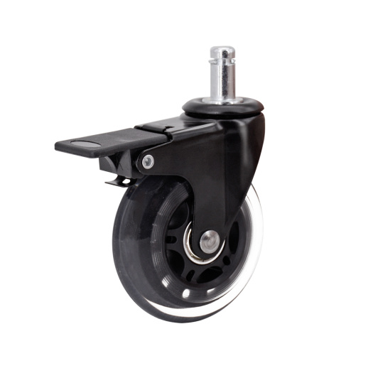 3 Inch PU Caster With Brake
