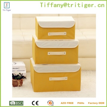 Wholesale cardboard decorative storage boxes/foldable storage box/Fabric storage box