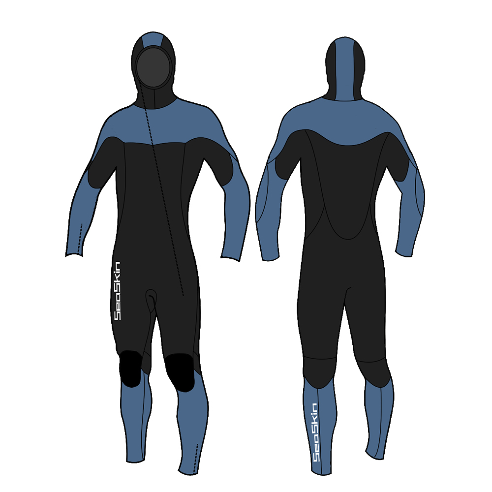 Long  Hooded Wetsuit Mens  