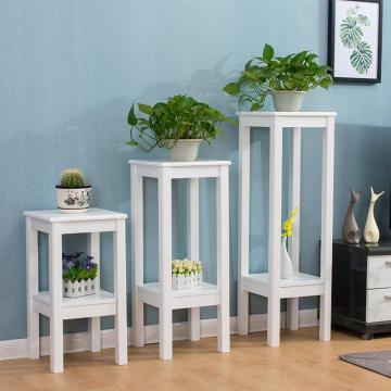 2018 New cheap flower shelf wood planter display shelf