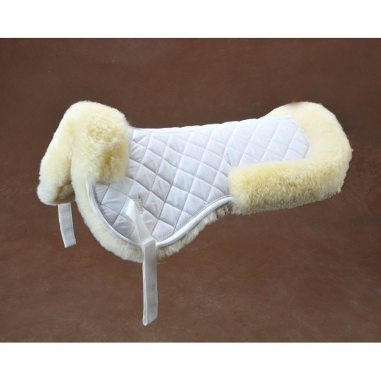 Sheepskin horse equestrian saddle pad