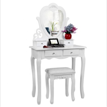 Mirror white furniture cheap dressing table