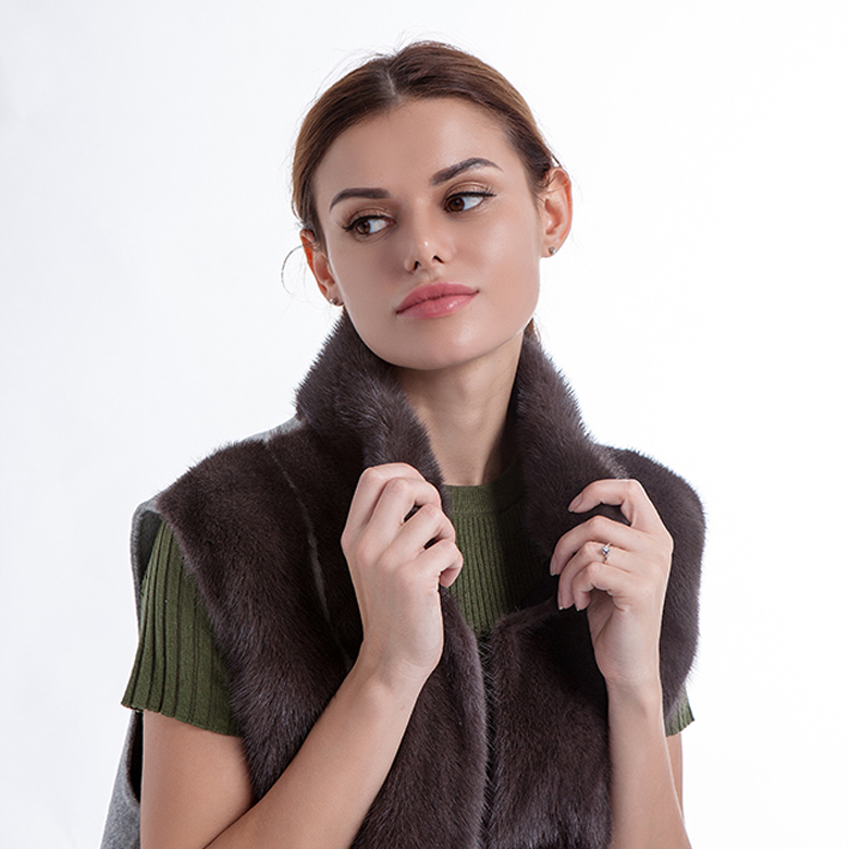 Woman Fur Cashmere vest