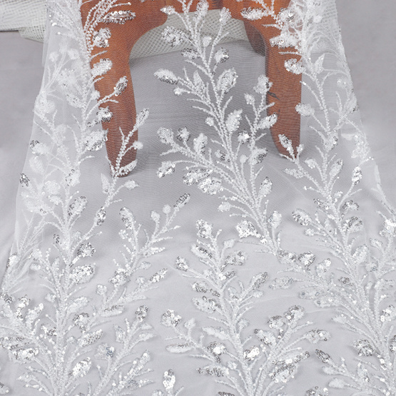 large sequin fabric high quality wedding dress