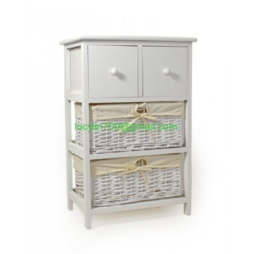 Shabby Chic 2 Drawer Bedside Console Table