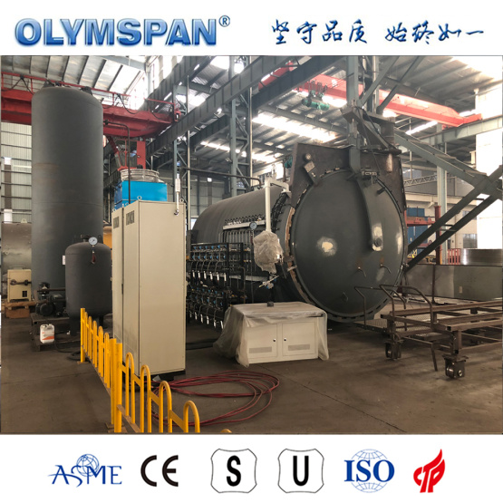 ASME standard carbon fiber part treatment autoclave