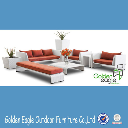 Outdoor aluminium wicker sofa set rattan furniture