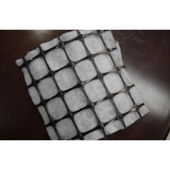 Combined PP Biaxial Geogrid With Geotextile
