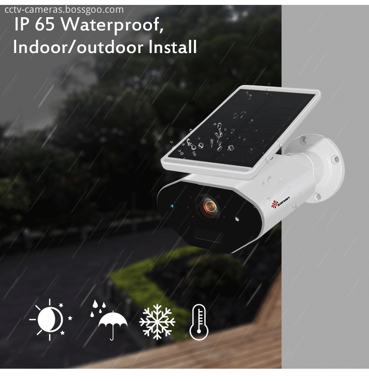 Solar battery powered wireless IP Camera