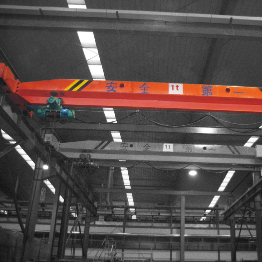 Henan single girder overhead crane workshop use design