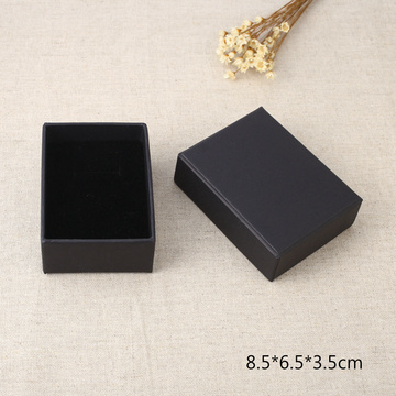 Custom logo black jewelry box