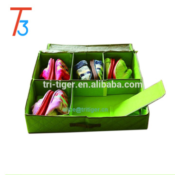 Underbed Shoes Storage Foldable Drawer Dividers with Clear Window Cardboard Shoe Organizer