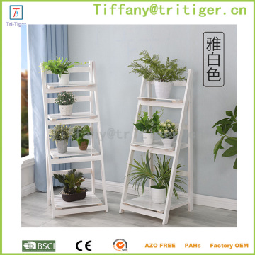 Eco-friendly Multi-functional Decorative Wood Corner Flower Shelf