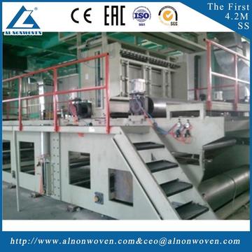 High efficiency AL-3200 S 3200mm nonwoven fabric making machine with low price