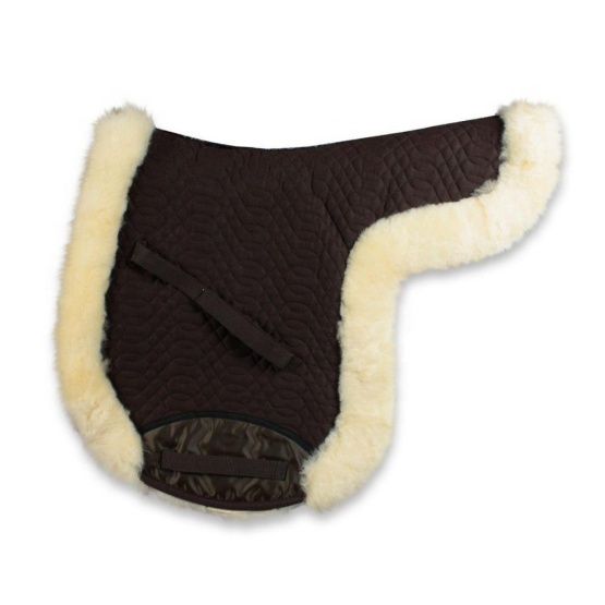 Jumping saddle pads with sheepskin