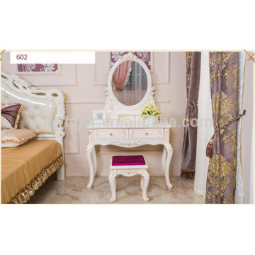 Factory White Wood Mirror Simple Dressing Table Designs With Drawer