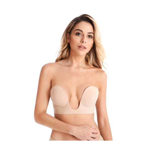 Push Up Strapless Sticky Adhesive Invisible Backless Bra