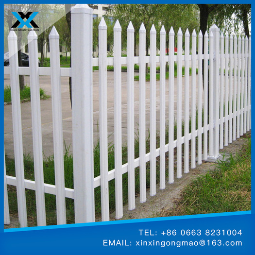PVC flower bed fence
