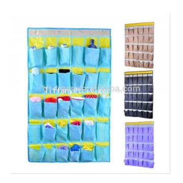 New design Quality Non Woven over the door hanging organizer colorful hooks Hanging Wall Pocket Organizer for sale