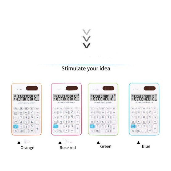 120 steps handheld calculators with two-way power