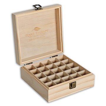 25 bottles customizable pine wood essential oil box for 5-15 ml glass dropper with logo