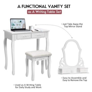 Vanity Table Removable Multifunctional Writing Desk Dressing Tables for Girls