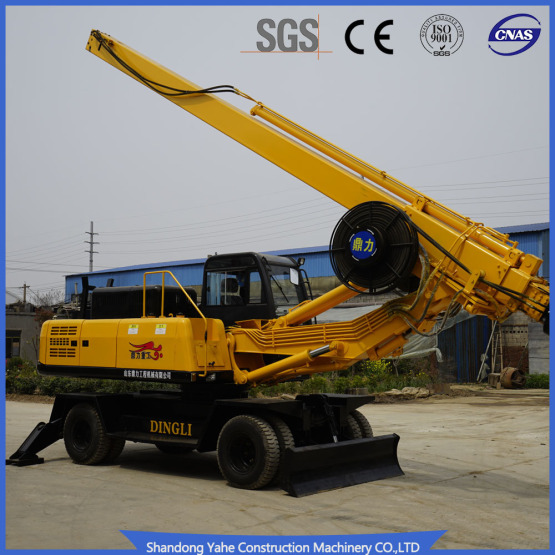 Square rod borehole drilling rig