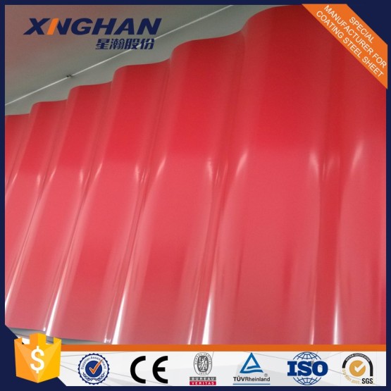 JIS G3302 Pre-painted Trapezoid Roofing Sheets Color Steel