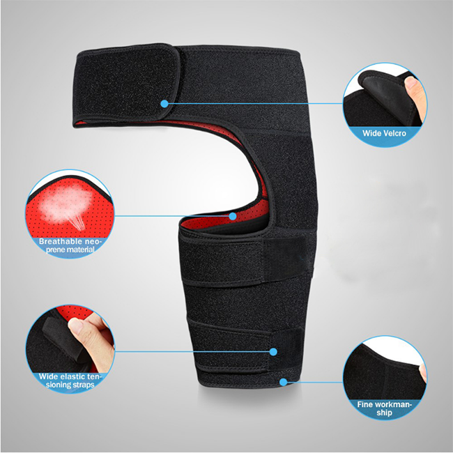 Adjustable Thigh Compression Wrap Support