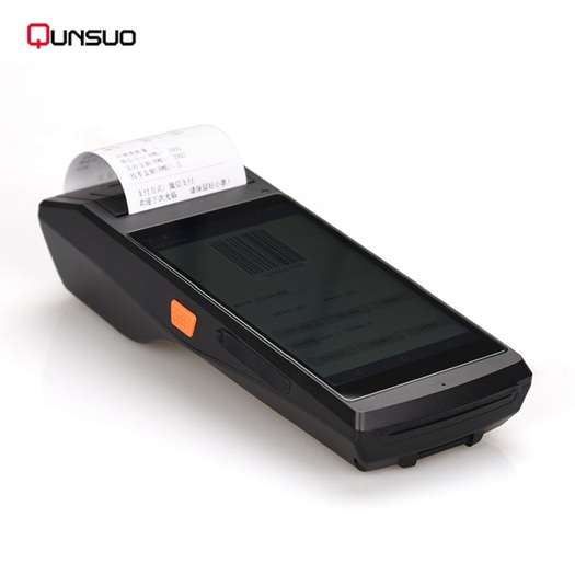 Handheld Mobile POS Terminal 2D Scanner With Printer