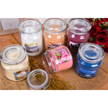 Scented Customized Color Glass Jar Candle
