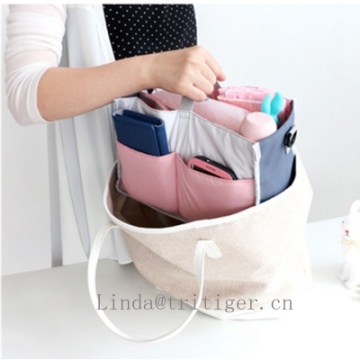 Travel cosmetic organizer/baby mother storage bag in bag