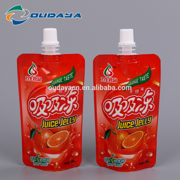 stand up juice jelly Packaging Pouch with spout
