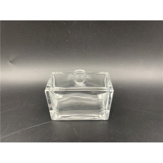 50ml clear square glass perfume bottle for cosmetic